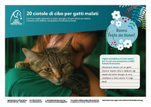 Regalo virtuale Festa dei Nonni animali - 20 ciotole di cibo per gatti malati