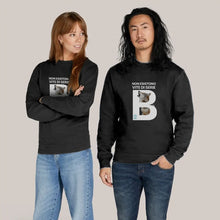 Felpa “Non esistono vite di serie B” - Lupo, girocollo