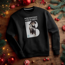 Felpa “Non esistono vite di serie B” - Cane, girocollo