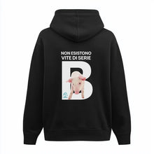 Felpa con cappuccio “Non esistono vite di serie B” - Maiale