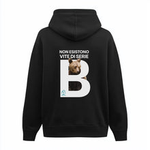 Felpa con cappuccio “Non esistono vite di serie B” - Orso
