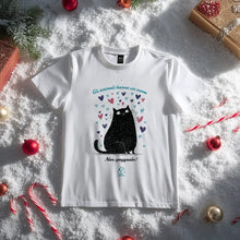 Maglietta bambino “Gli animali hanno un cuore” - Gatto